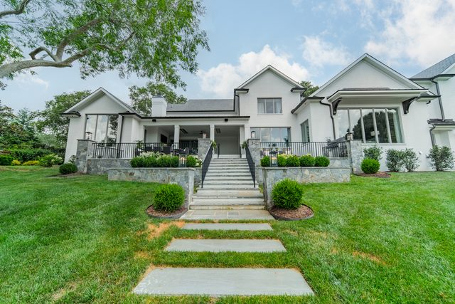 Waldon custom home in South Charlotte — exterior view, photograph 111 of 166