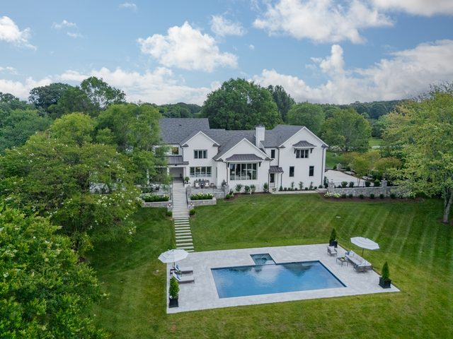 Waldon custom home in South Charlotte — exterior view, photograph 114 of 166