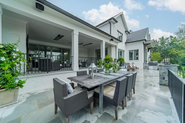Waldon custom home in South Charlotte — exterior view, photograph 122 of 166