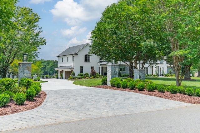 Waldon custom home in South Charlotte — exterior view, photograph 123 of 166