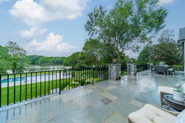 Waldon custom home in South Charlotte — exterior view, photograph 139 of 166
