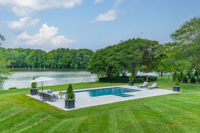 Waldon custom home in South Charlotte — exterior view, photograph 144 of 166