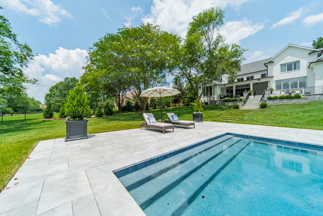 Waldon custom home in South Charlotte — exterior view, photograph 151 of 166